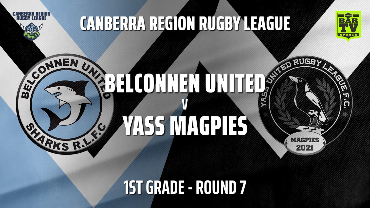 210529-CRRL Round 7 - 1st Grade - Belconnen United Sharks v Yass Magpies Slate Image