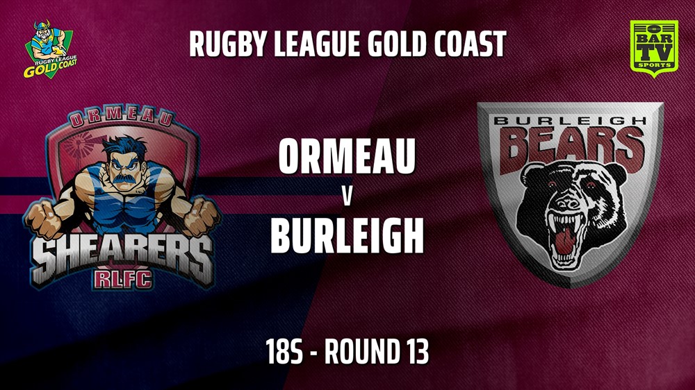 210911-Gold Coast Round 13 - 18s - Ormeau Shearers v Burleigh Bears Slate Image