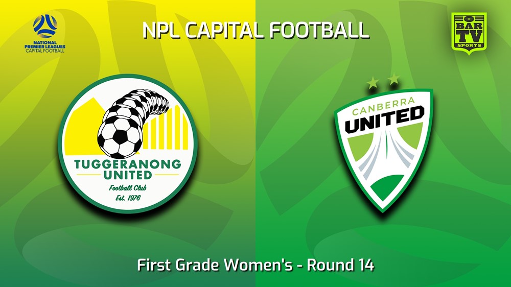 230809-Capital Womens Round 14 - Tuggeranong United FC (women) v Canberra United Academy Minigame Slate Image