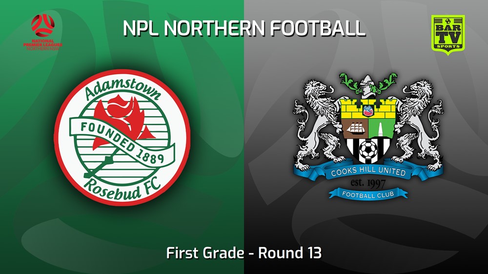 230729-NNSW NPLM Round 13 - Adamstown Rosebud FC v Cooks Hill United FC Slate Image