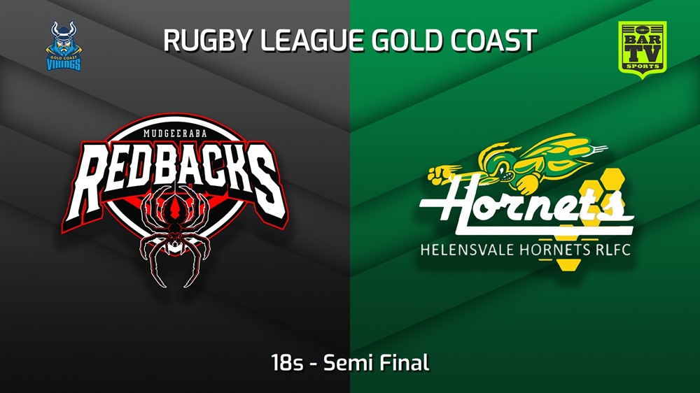 220828-Gold Coast Semi Final - 18s - Mudgeeraba Redbacks v Helensvale Hornets Slate Image