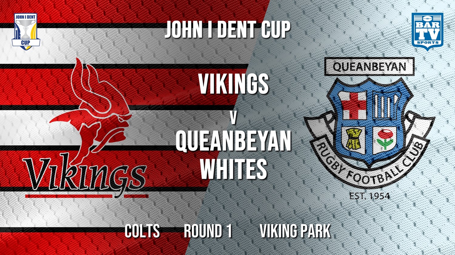 John I Dent Round 1  - Colts - Tuggeranong Vikings v Queanbeyan Whites Minigame Slate Image