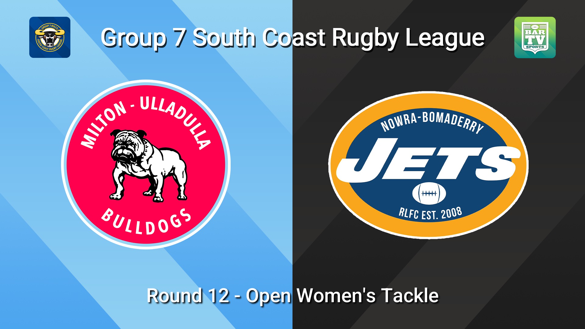 260816-video-South Coast Round 12 - Open Women's Tackle - Milton-Ulladulla Bulldogs v Nowra-Bomaderry  Slate Image