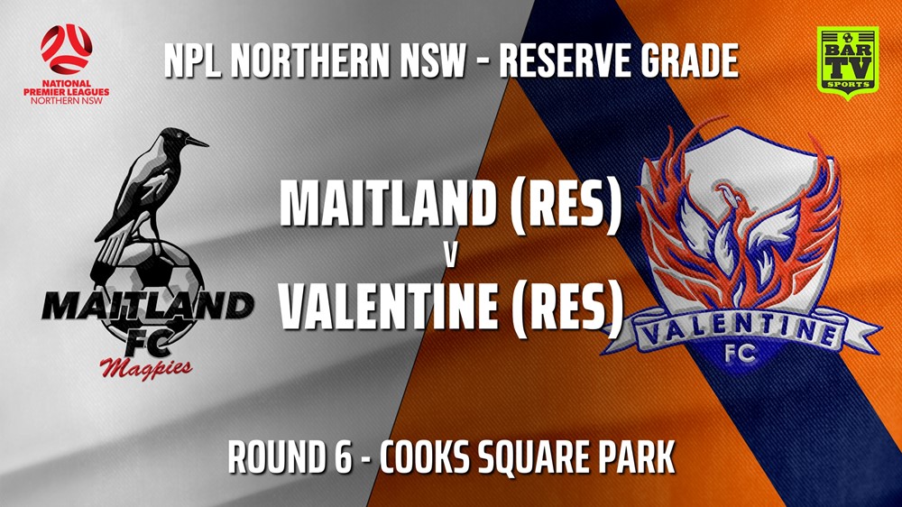 210510-NPL NNSW RES Round 6 - Maitland FC v Valentine Phoenix FC Slate Image