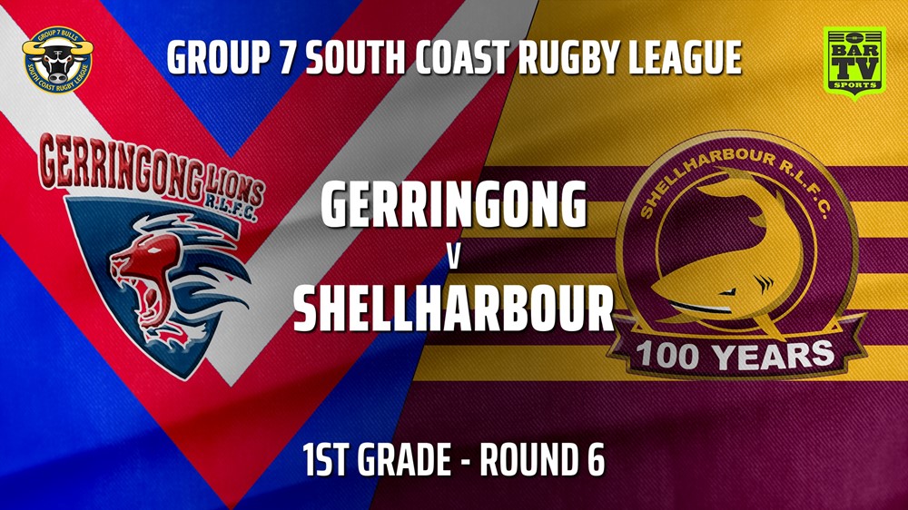 210522-Group 7 RL Round 6 - 1st Grade - Gerringong v Shellharbour Sharks Slate Image