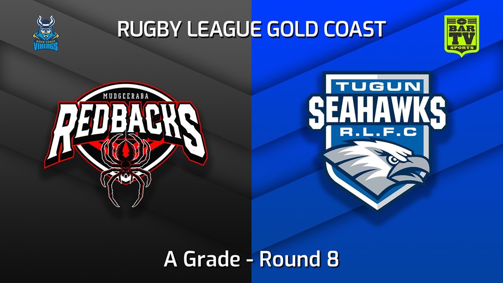 220529-Gold Coast Round 8 - A Grade - Mudgeeraba Redbacks v Tugun Seahawks Slate Image