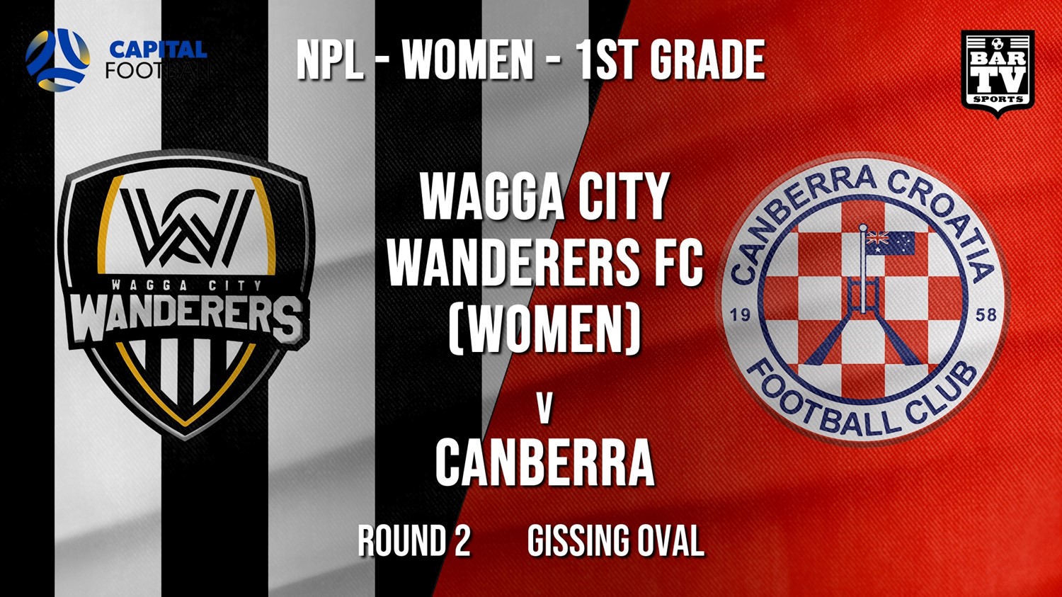 NPL Women - 1st Grade - Capital Football  Round 2 - Wagga City Wanderers FC (women) v Canberra FC (women) Minigame Slate Image