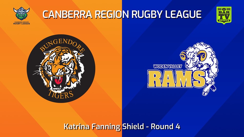 240427-video-Canberra Round 4 - Katrina Fanning Shield - Bungendore Tigers v Woden Valley Rams Minigame Slate Image