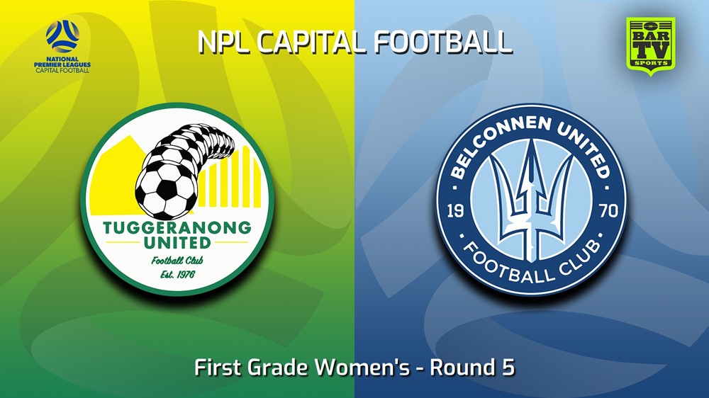 230517-Capital Womens Round 5 - Tuggeranong United FC (women) v Belconnen United (women) Slate Image