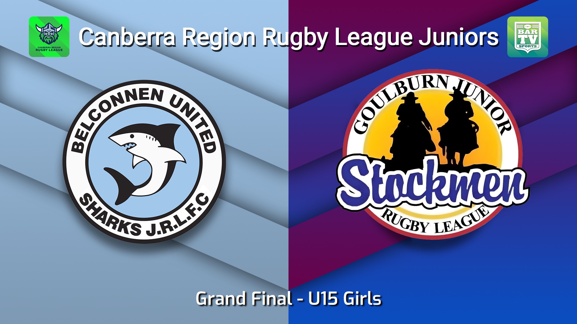 260913-video-Canberra Region Rugby League Juniors Grand Final - U15 Girls - Belconnen United Sharks Juniors v Goulburn Junior Stockmen Slate Image