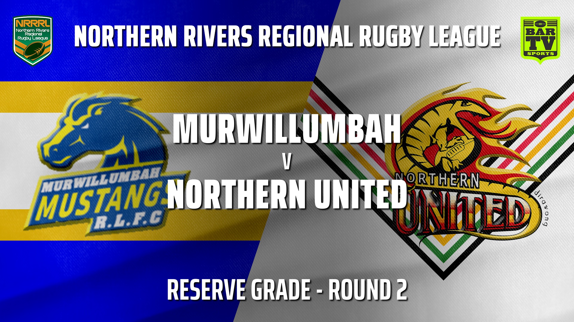 210509-NRRRL Round 2 - Reserve Grade - Murwillumbah Mustangs v Northern United Slate Image