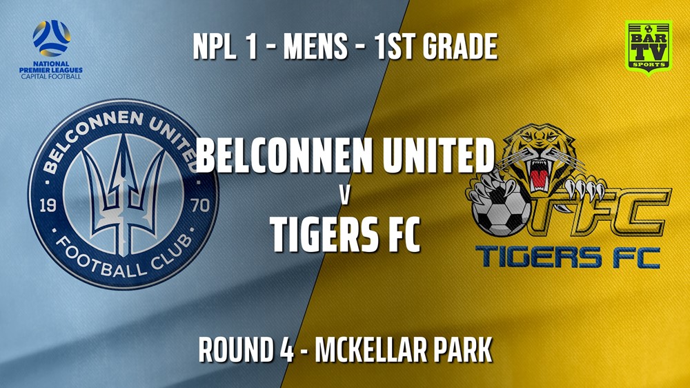 210501-NPL - CAPITAL Round 4 - Belconnen United v Tigers FC Minigame Slate Image