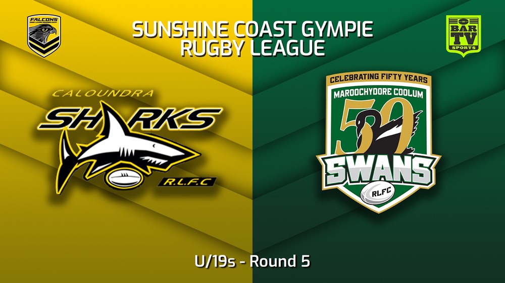 230506-Sunshine Coast RL Round 5 - U/19s - Caloundra Sharks v Maroochydore Swans Slate Image