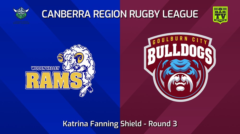 240421-video-Canberra Round 3 - Katrina Fanning Shield - Woden Valley Rams v Goulburn City Bulldogs Slate Image