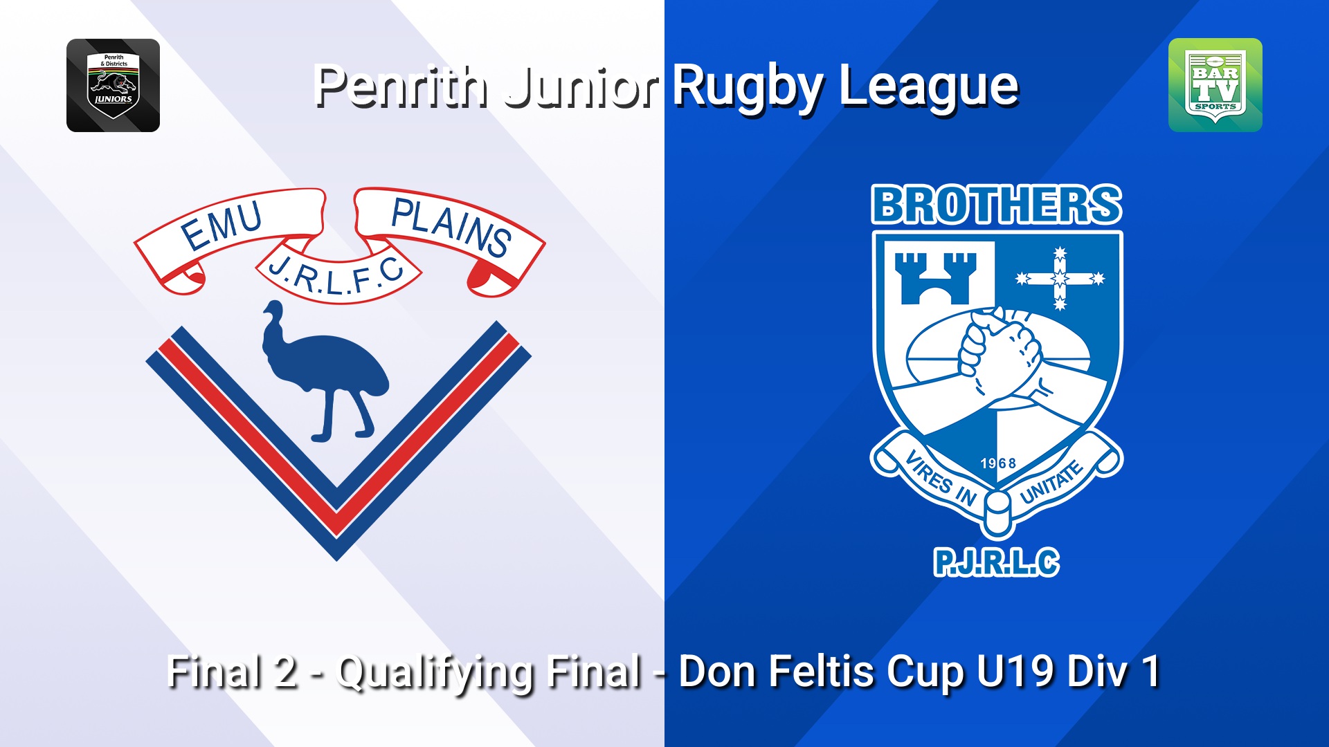 260830-video-Penrith & District Junior Rugby League Final 2 - Qualifying Final - Don Feltis Cup U19 Div 1 - Emu Plains v Brothers Slate Image