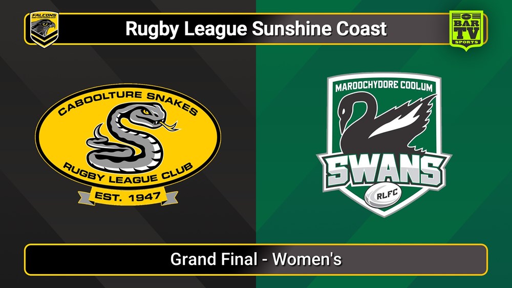250914-video-Sunshine Coast RL Grand Final - Women's - Caboolture Snakes v Maroochydore Swans Slate Image