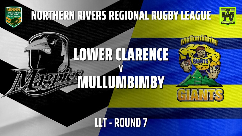 210620-Northern Rivers Round 7 - LLT - Lower Clarence Magpies v Mullumbimby Giants Slate Image