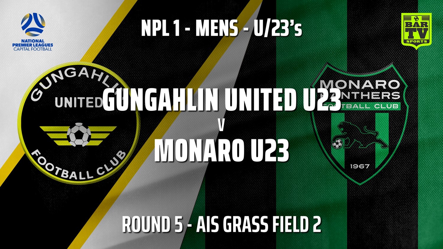 210509-NPL1 U23 Capital Round 5 - Gungahlin United U23 v Monaro Panthers U23 Minigame Slate Image