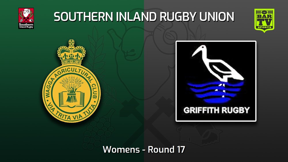 220806-Southern Inland Rugby Union Round 17 - Womens - Wagga Agricultural College v Griffith Slate Image