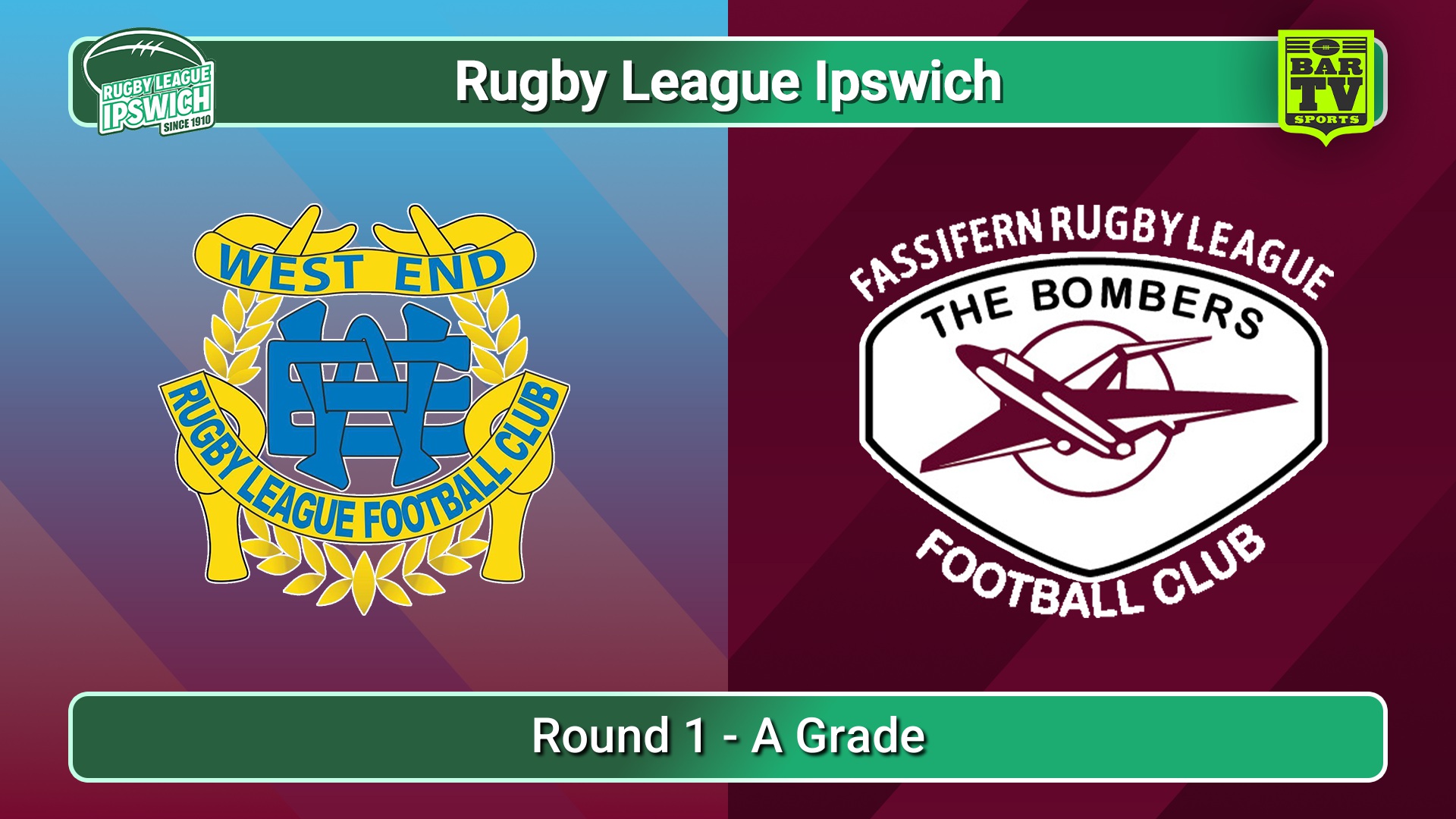 250426-video-Rugby League Ipswich Round 1 - A Grade - West End v Fassifern Bombers Slate Image