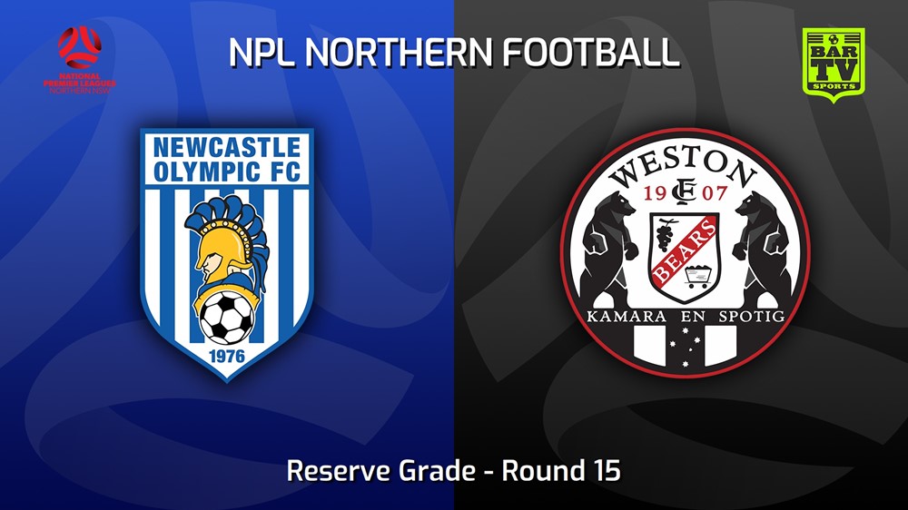 230617-NNSW NPLM Res Round 15 - Newcastle Olympic Res v Weston Workers FC Res Minigame Slate Image
