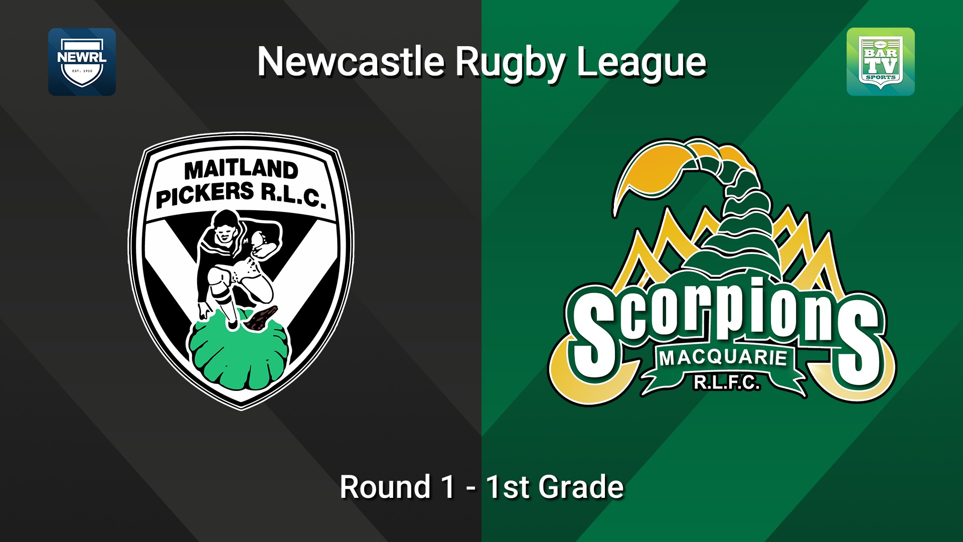 260411-video-Newcastle RL Round 1 - 1st Grade - Maitland Pickers v Macquarie Scorpions Slate Image