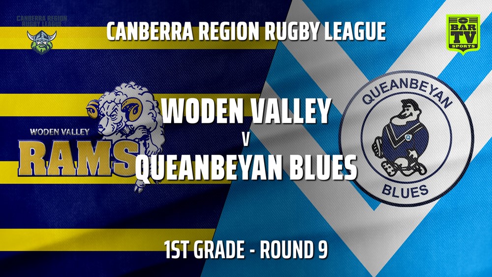 210619-Canberra Round 9 - 1st Grade - Woden Valley Rams v Queanbeyan Blues Slate Image