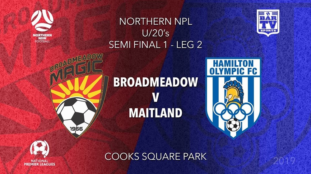 NPL Youth - Northern NSW Semi Final - Broadmeadow Magic FC U20 v Hamilton Olympic FC U20 Slate Image