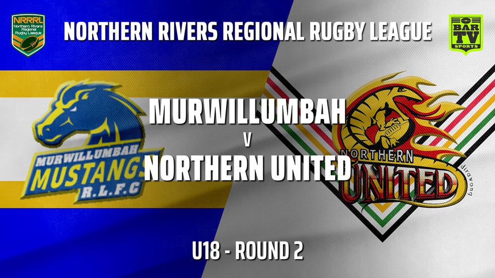 210509-NRRRL Round 2 - U18 - Murwillumbah Mustangs v Northern United Slate Image