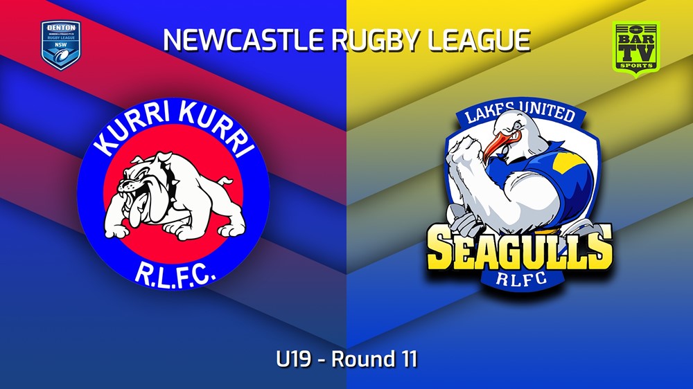 230610-Newcastle RL Round 11 - U19 - Kurri Kurri Bulldogs v Lakes United Seagulls Minigame Slate Image