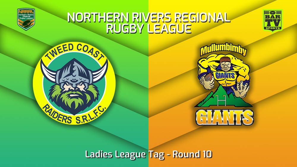 230625-Northern Rivers Round 10 - Ladies League Tag - Tweed Coast Raiders v Mullumbimby Giants Slate Image