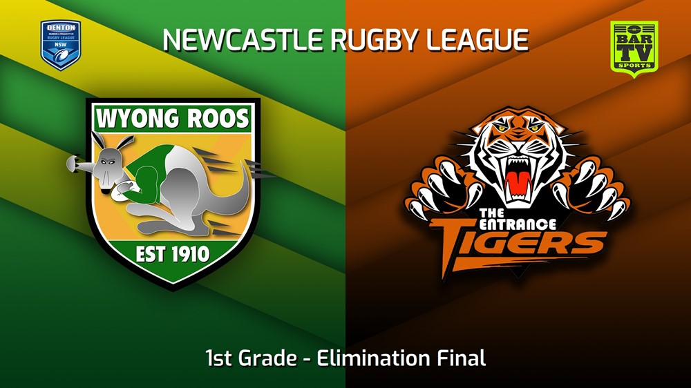 230813-Newcastle RL Elimination Final - 1st Grade - Wyong Roos v The Entrance Tigers Slate Image