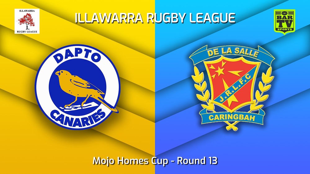 230729-Illawarra Round 13 - Mojo Homes Cup - Dapto Canaries v De La Salle Minigame Slate Image