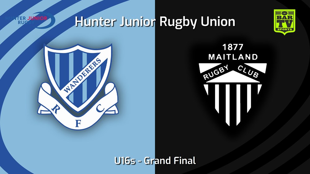 250920-video-Hunter Junior Rugby Union Grand Final - U16s - Wanderers v Maitland Slate Image
