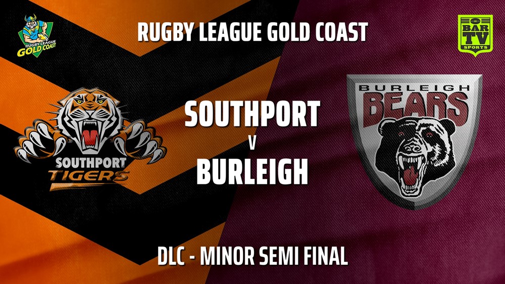 210925-Gold Coast Minor Semi Final - DLC - Southport Tigers v Burleigh Bears Slate Image