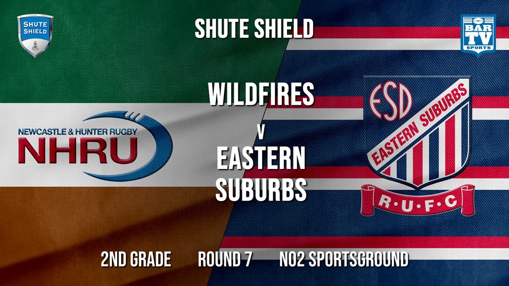 Shute Shield Round 7 - 2nd Grade - NHRU Wildfires v Eastern Suburbs Slate Image