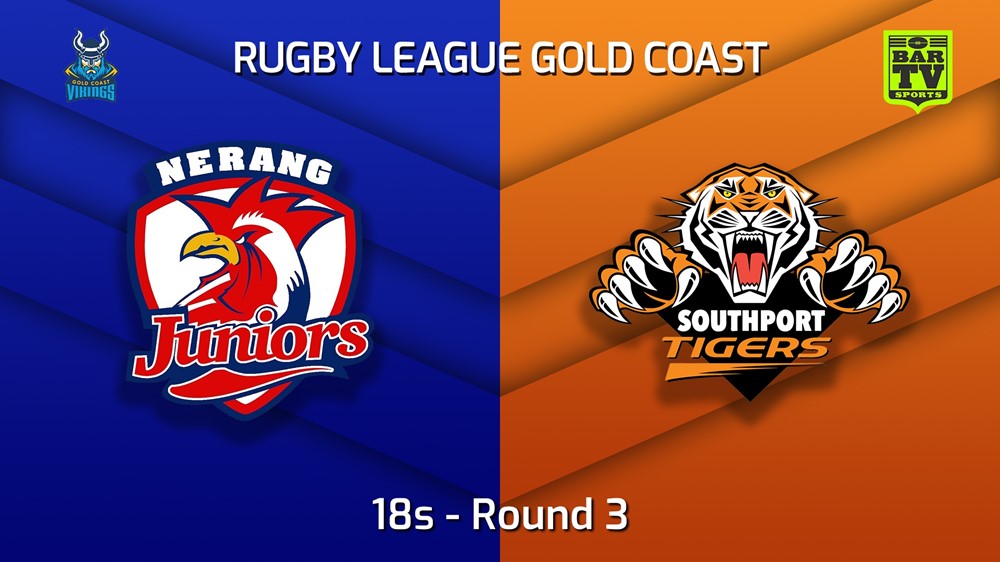 220402-Gold Coast Round 3 - 18s - Nerang Roosters v Southport Tigers Slate Image
