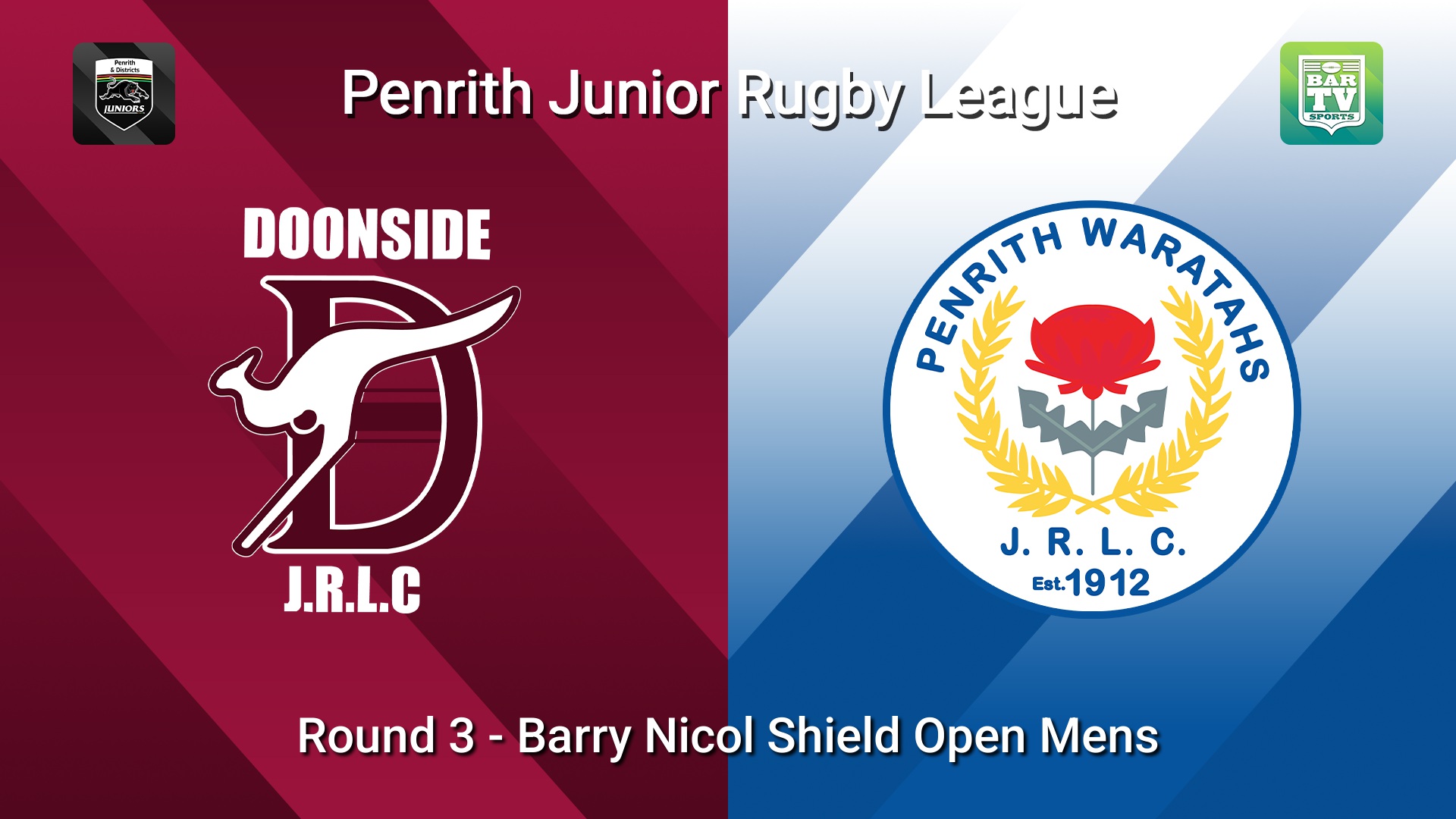 260419-video-Penrith & District Junior Rugby League Round 3 - Barry Nicol Shield Open Mens - Doonside v Penrith Waratahs Slate Image