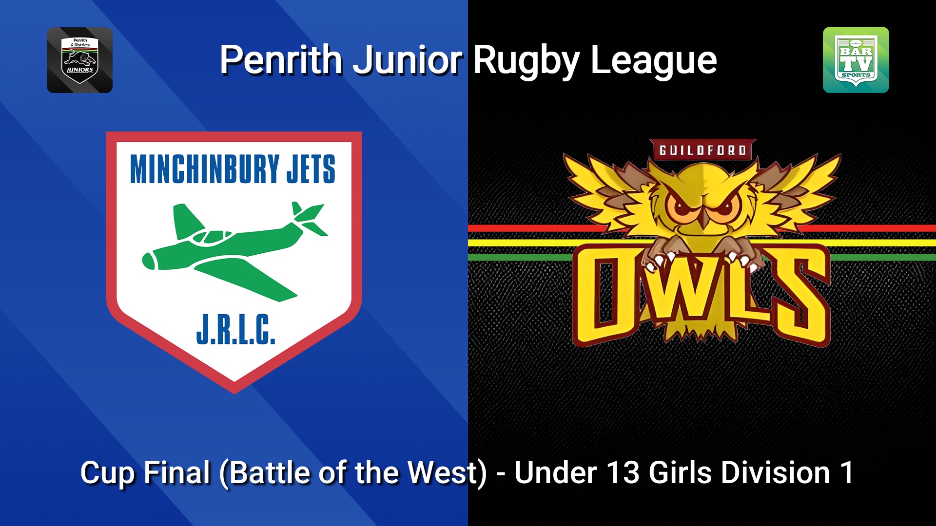 260919-video-Penrith & District Junior Rugby League Cup Final (Battle of the West) - Under 13 Girls Division 1 - Minchinbury v Guildford Owls Slate Image