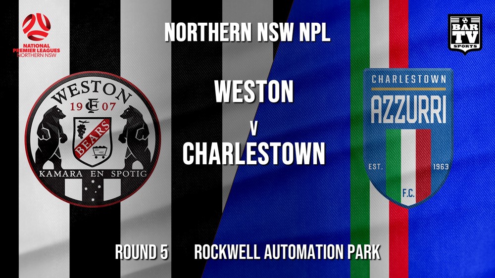 NPL - NNSW Round 5 - Weston Workers FC v Charlestown Azzurri Slate Image