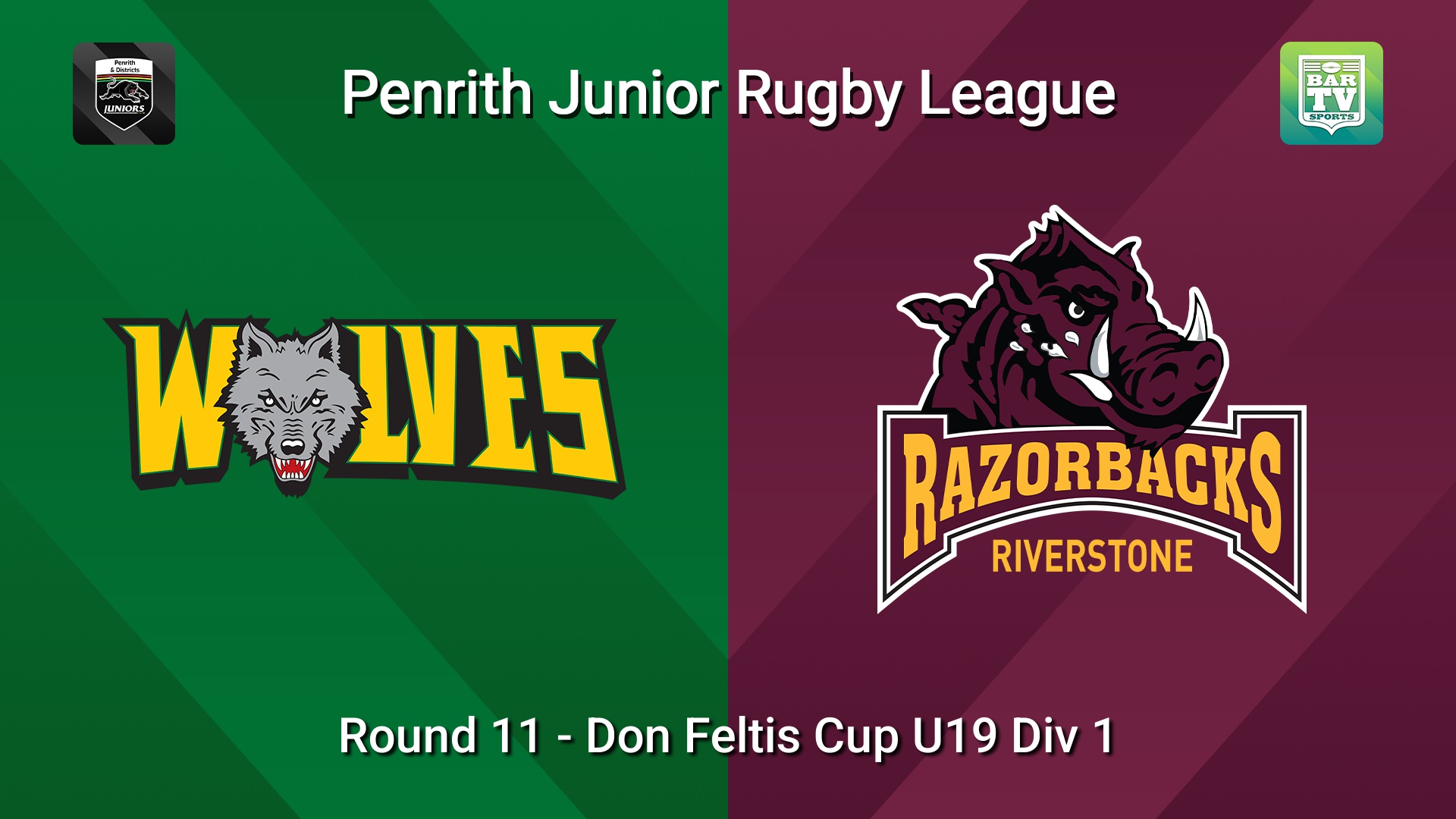 260704-video-Penrith & District Junior Rugby League Round 11 - Don Feltis Cup U19 Div 1 - Windsor Wolves v Riverstone Slate Image
