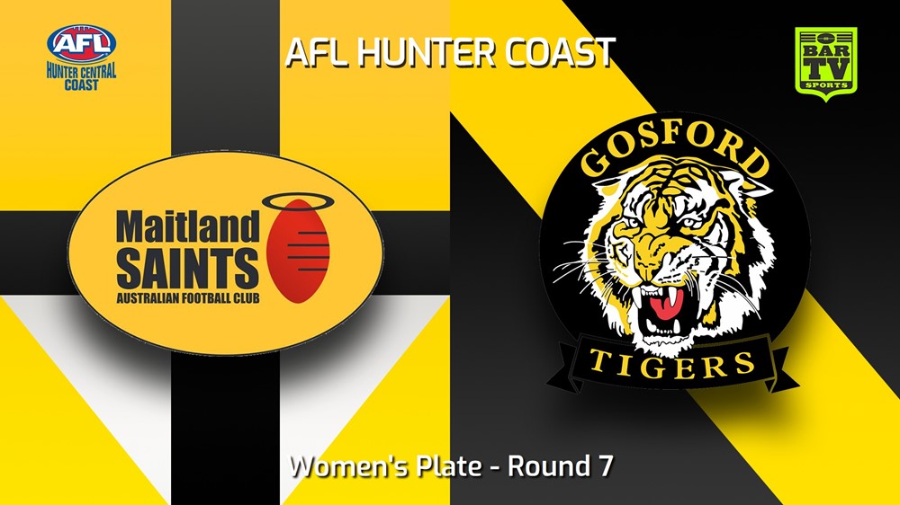 230520-AFL Hunter Central Coast Round 7 - Women's Plate - Maitland Saints v Gosford Tigers Slate Image