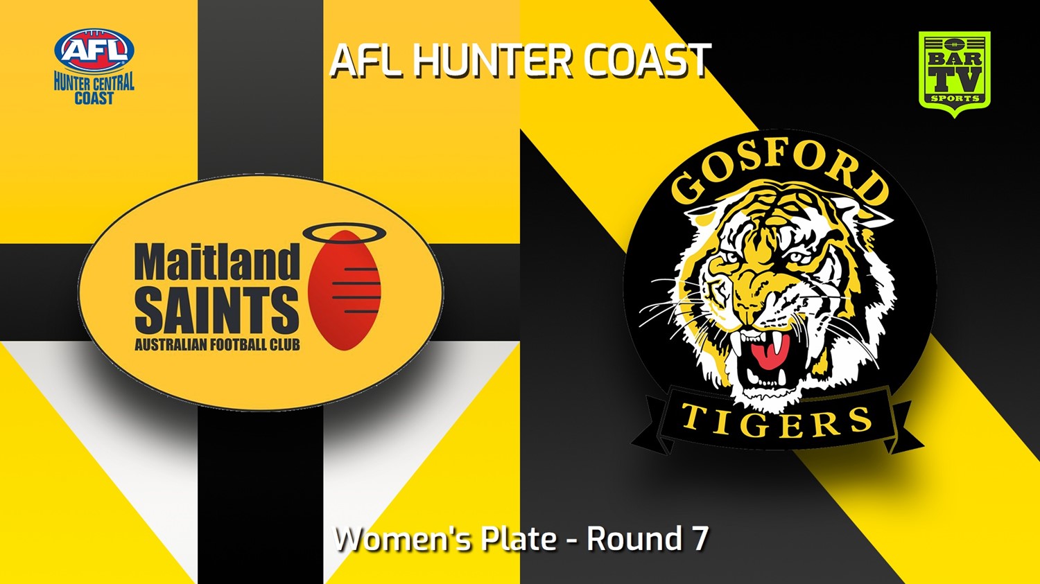 230520-AFL Hunter Central Coast Round 7 - Women's Plate - Maitland Saints v Gosford Tigers Minigame Slate Image
