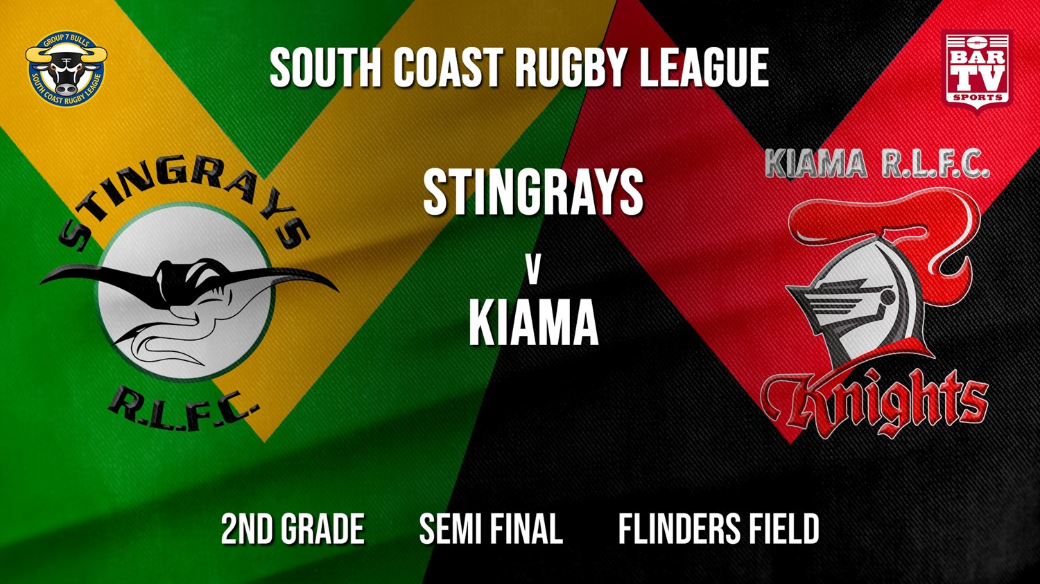 Group 7 RL Semi Final - 2nd Grade - Stingrays of Shellharbour v Kiama Knights Slate Image