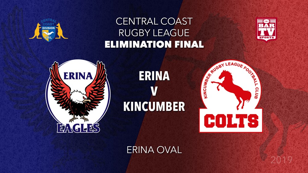 Central Coast Rugby League Elimination Final - 1st Grade - Erina Eagles v Kincumber Colts Slate Image