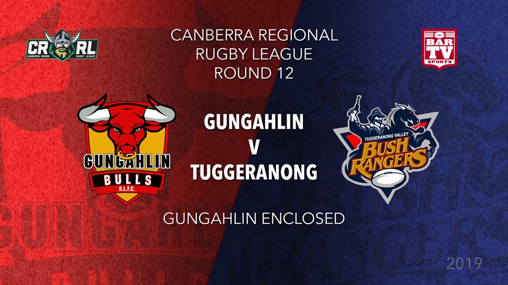 CRRL Round 12 - 1st Grade - Gungahlin Bulls v Tuggeranong Bushrangers Slate Image