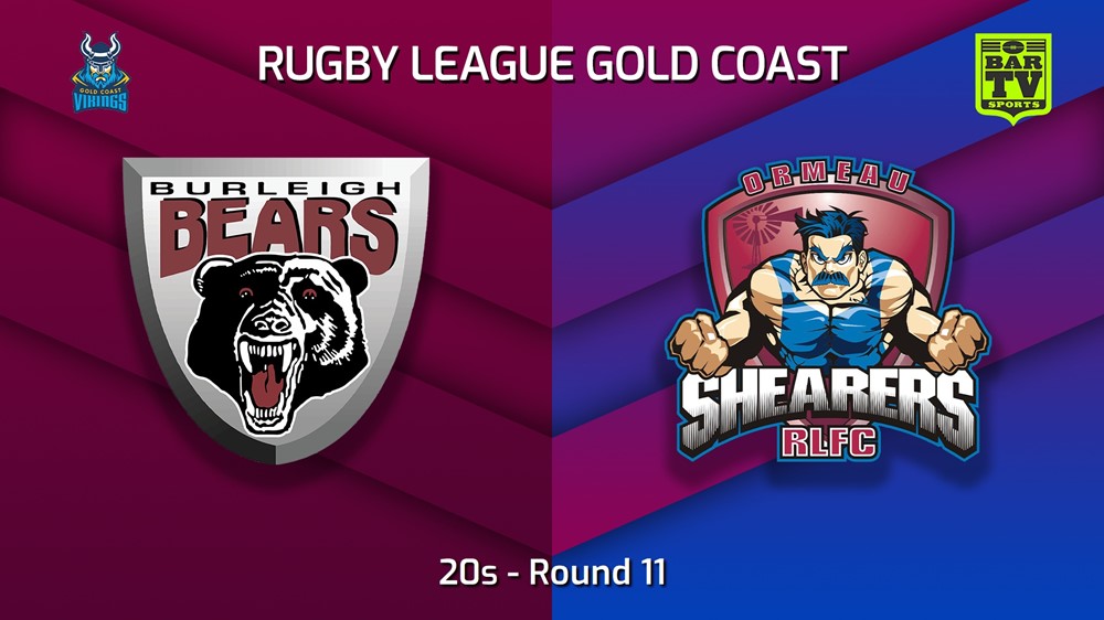 220617-Gold Coast Round 11 - 20s - Burleigh Bears v Ormeau Shearers Slate Image