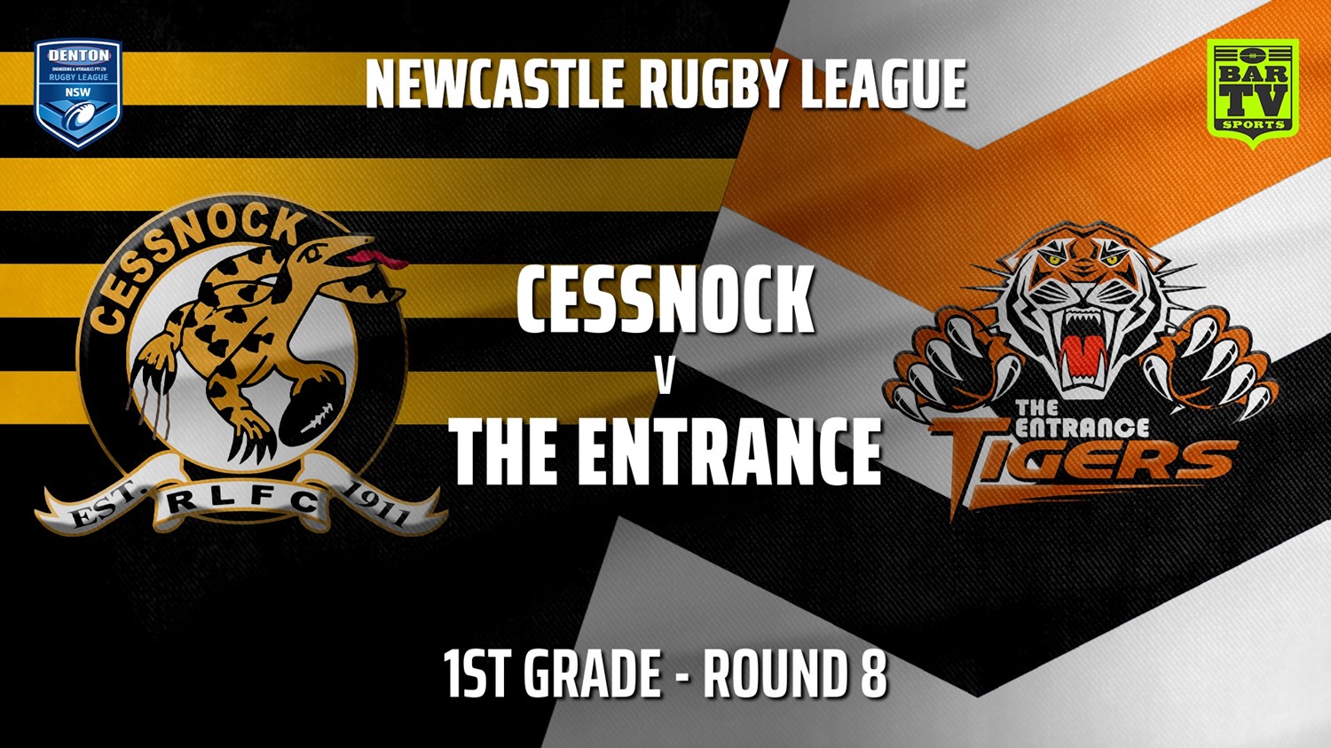 210522-Newcastle Rugby League Round 8 - 1st Grade - Cessnock Goannas v The Entrance Tigers Slate Image