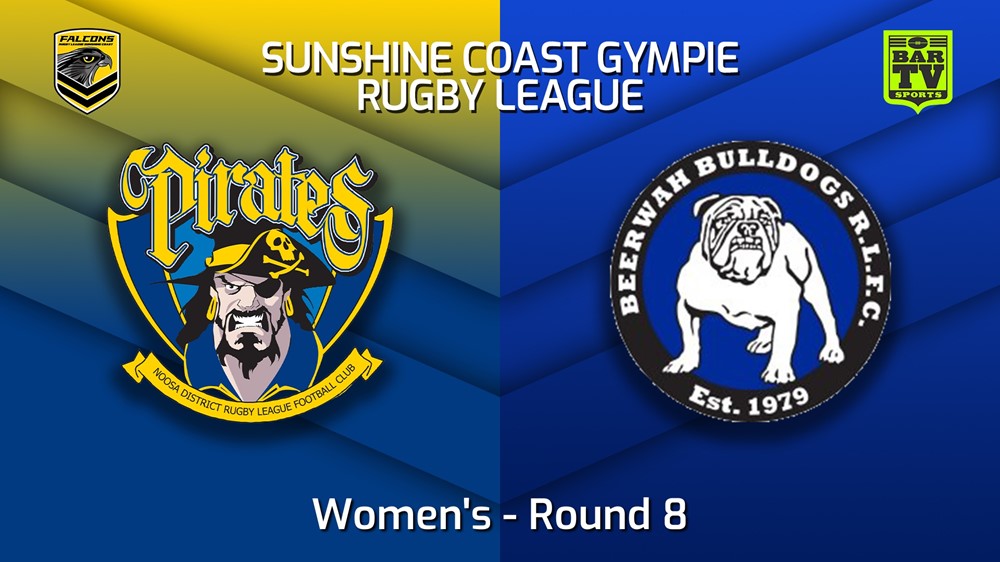 220611-Sunshine Coast RL Round 8 - Women's - Noosa Pirates v Beerwah Bulldogs Slate Image