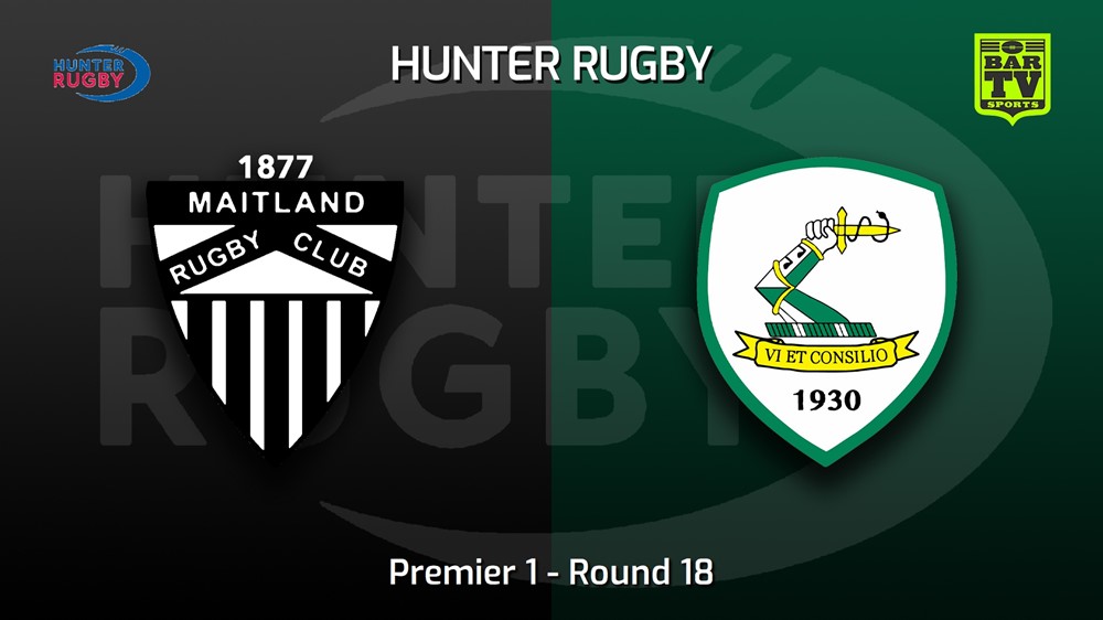 220827-Hunter Rugby Round 18 - Premier 1 - Maitland v Merewether Carlton Slate Image